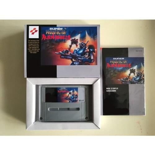 16Bit Games ** Super Probotector Alien Rebels ( French PAL Version!! box+manual+cartridge!! )