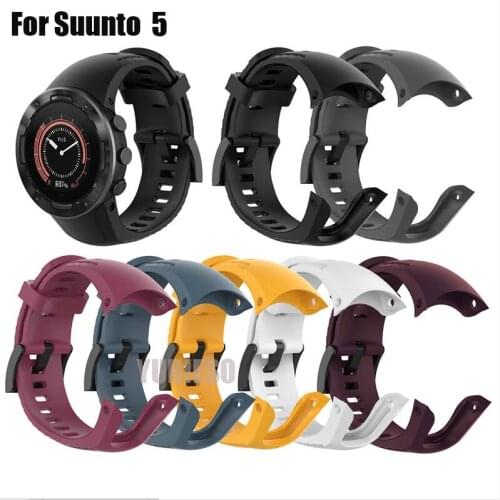 20pcs Silicone Watch Strap For SUUNTO 5 Smart Watchband For SUUNTO Sport Wrist Strap Silicone Band Replacement Accessories