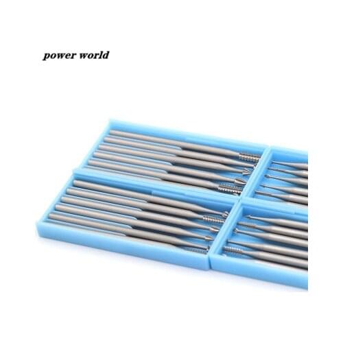 5pcs 2.35mm Tungsten Carbide Nail Drill Bits Milling Cutters olive carving knife electric machine micro-carving knife