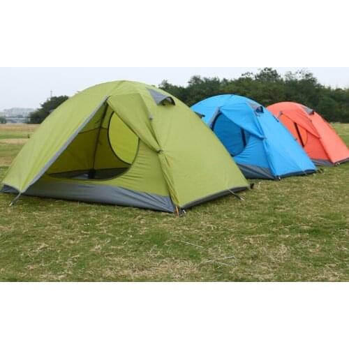 Free Shipping Outdoor Camping Tent with Double Double Windproof, Waterproof and Sunscreen Camping Tent