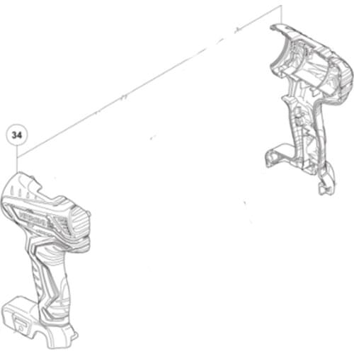 SHELL for HIKOKI DS10DAL 337403
