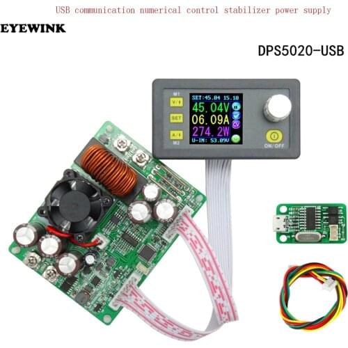 DPS5020 Constant Voltage Current Step-down Communication Digital Power Supply Buck Voltage Converter LCD Voltmeter 50V 20A