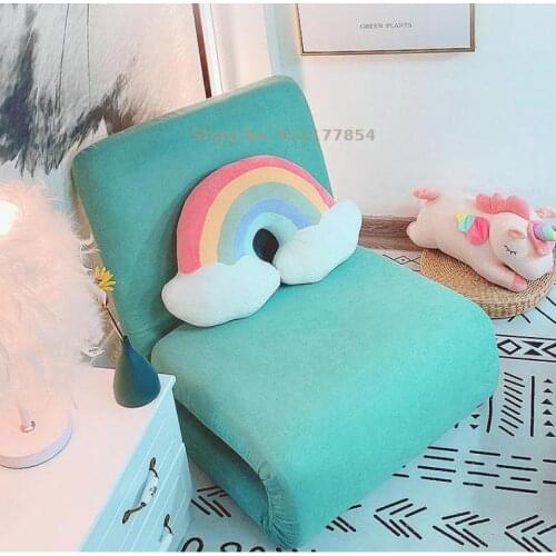 Lazy sofa tatami single bed foldable sitting and sleeping balcony bedroom on the ground small sofa backrest recliner