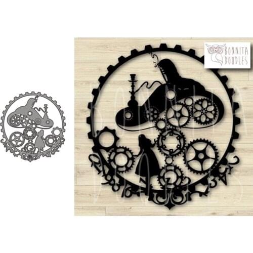 Metal Cutting Dies Beauty Gear Stencils For DIY Scrapbooking Decorative Embossing Handcraft Die Cutting Template