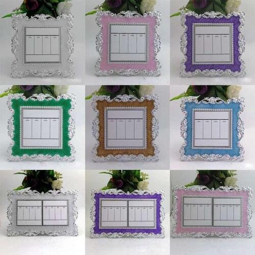 Sticker Decor Panel Luxuriou Cover Wall Surround Socket Light Switch Resin Plate