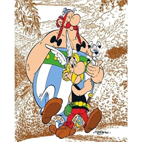 Full Square/Round Diamond painting ,Cartoon,The Asterix Agenda,mosaic Diamond Embroidery Sale Home decor rhinestone picture P772