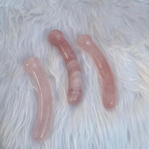 Rose Quartz Crystal LARGE Yoni Wand Lunar Charged Energy THICK Crystal Dildo Sexual Healing Massage Pleasure Wand Sex Toy