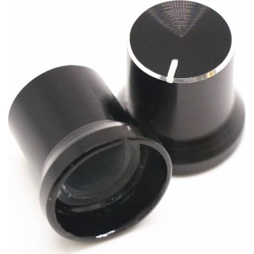 5Pcs Aluminum Alloy Potentiometer Knob Cap Volume Control Knob Hat Rotation Switch 15*12*15mm Potentiometer Knob