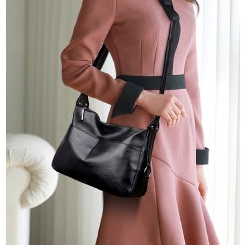 Handbags Women Shoulder Crossbody Bag Female Casual Large Totes High Quality PU Leather Ladies Patchwork Messenger Bag