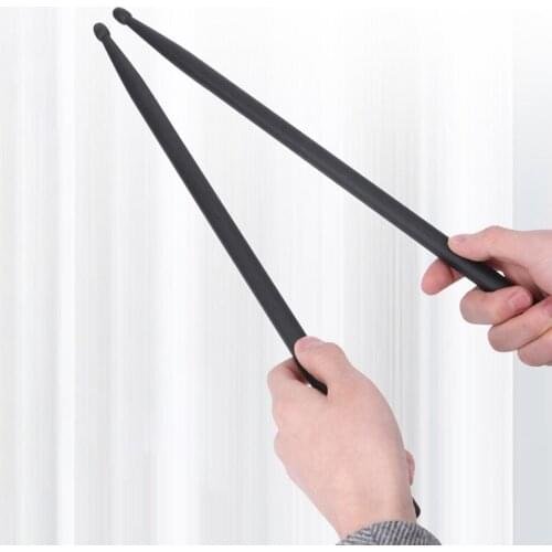 Heavy Drumsticks Aluminum Alloy Drum Set 5A Musical Instrument Percussion Accessories for Beginner Black 41cm