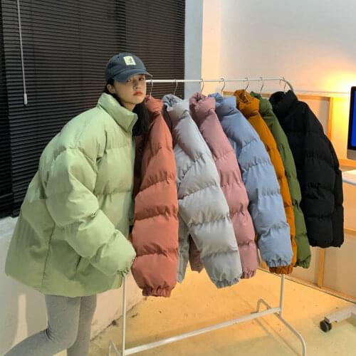 HEWITTISD Streetwear Korean Men Winter Warm Jackets Parkas Solid Color Casual Outwear 2021Harajuku Woman Parkas Pockets Clothing