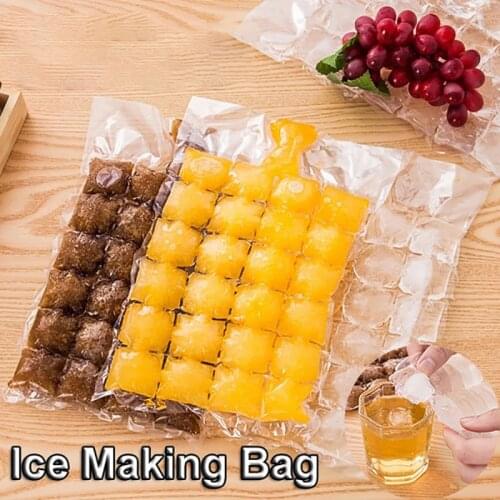 10Pcs Disposable Ice-making Bags quare Shape Prevent Odor Detachable Ice Cube Bags Self-Seal Ice-making Bag Ice Cube Tray Mold