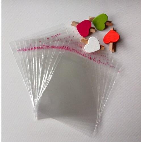 10000PCS Clear Resealable Cellophane/BOPP/Poly Bags Transparent Opp Bag 5*10cm Packing Plastic Bags Self Adhesive Seal for gift