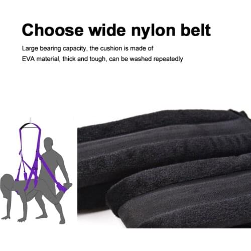 2pcs Bondage Sexy Adult Sex Swing Lovers Bandage Chair Restraints Bed Without Seat Sex Toys Passion Harnesses For Arms & Legs