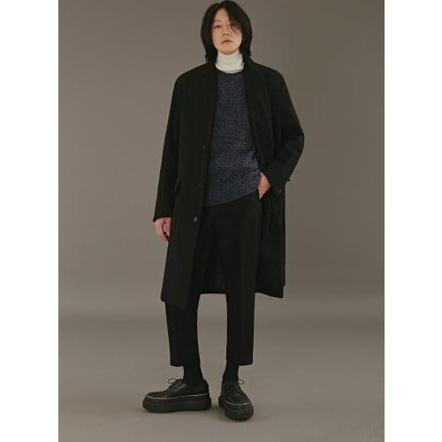 2021 winter thickened high quality wool coat Long mens British woolen coat loose shoulder large size coat