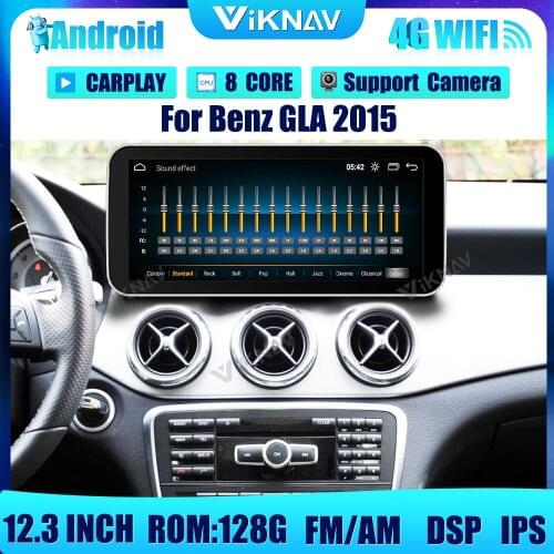 12.3 inch android Car with screen DVD multimedia Player For Mercedes Benz V Class 2016-2018 GPS Navigation 2din