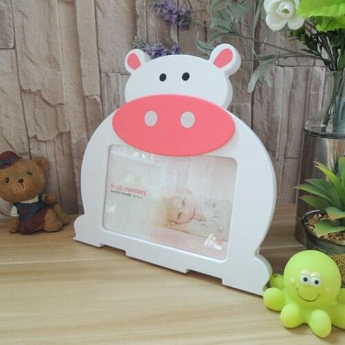 Cretive 6 Inch Cartoon Cows Photo Frame Baby Picture Frame Kidz Gift Home Decor 3colour