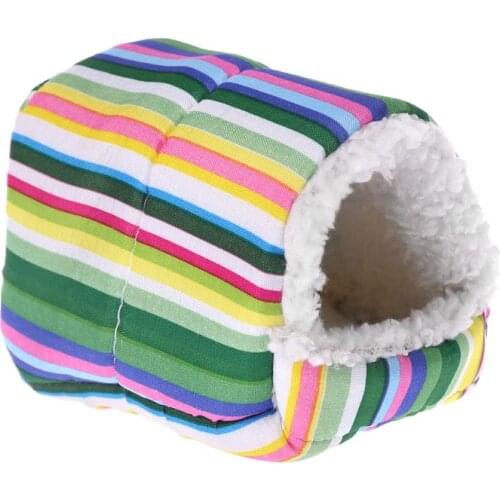 Fleece Small Pet Hamster Cage Sleeping Mat Bed Warm Pad Small Animal House T3LE