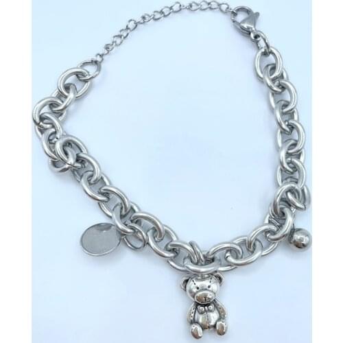 Pack of 1 Womens Girl Alloy Bear Charm Bracelet Bracelet Jewelry Cute Birthday Party BFF Gift