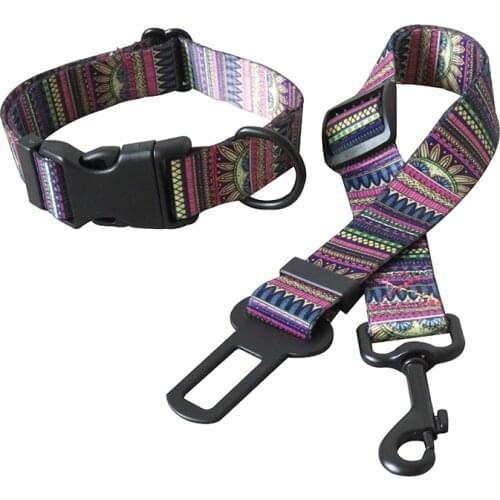 Cat Dog Collar Safety Car Vehicle Straps Seatbelt Seat Belt Adjustable Harness Leads Pet Accessories