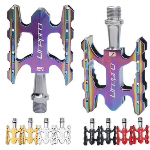LITEPRO MTB Mountain Bike Pedal K3 Road Folding Bicycle Ultralight Aluminum Alloy DU Bearing Pedal Foot