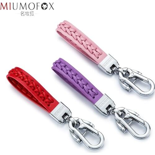 Fashion Leather Key Smart Wallet DIY Car Keychain EDC Pocket Key Holder Keys Organizer Brand Top Quality Charms Keychain Pendant