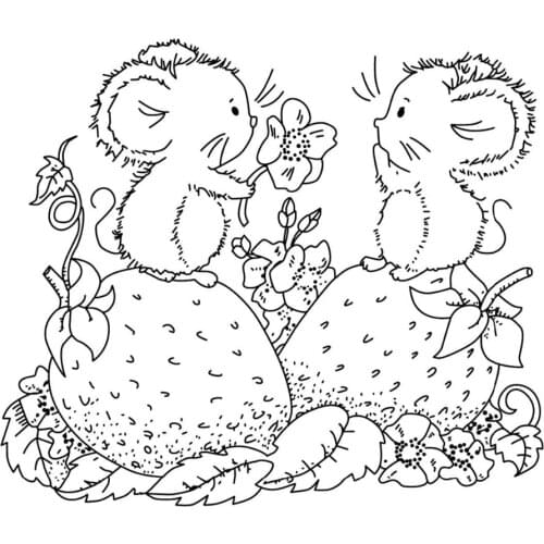 Mouse stamp Clear Stamp for Scrapbooking Transparent Silicone Rubber DIY Photo Album Decor A178