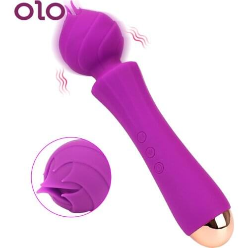 OLO 20 Frequency Magic Wand Sex Product Powerful AV Stick Powerful AV Stick Female Masturbator Vagina Massage Sex Toys for Women