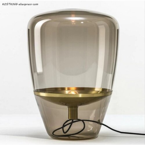 Post Modern Glass Led Table Lamp Home Deco Bedroom Desk Lamp for Living Room Bedside Lamp Creative Lighting Lamps Table Bed Lamp