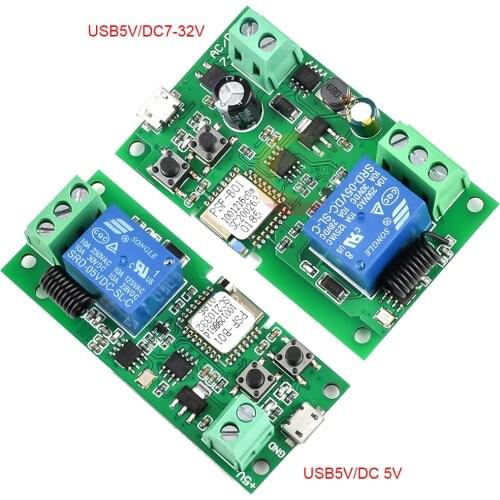 DC 5V 12V 24V eWelink Smart WiFi Relay Module Switch Relay Timer Wireless Remote Control Inching/Self-Locking for Google Home
