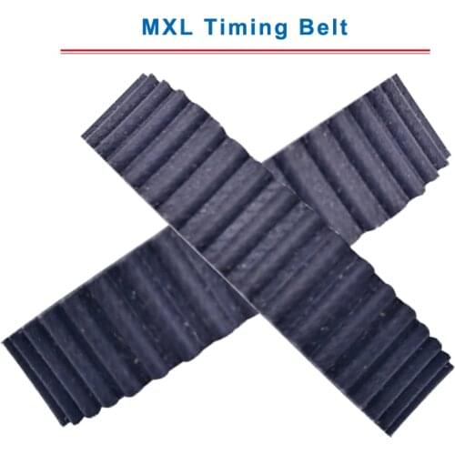 2 pcs MXL Timing Belt model-59.2/60/61/61.6/62/63/64/64.8/65/66MXL Rubber Transmission Belt Width 6/10mm For MXL Timing Pulley