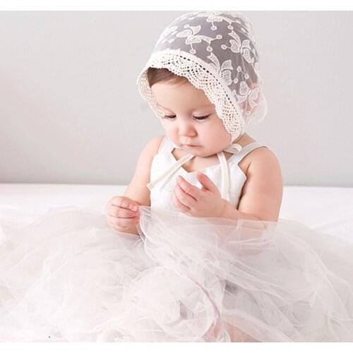 Summer Lace Flower Sun Hat Toddlers Newborn Baby Girls Boy Kids Spring Soft Bonnet Photography Props For Baby Accessories