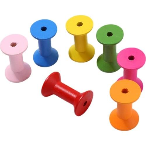 Log Old Wooden Vintage Nostalgic Spool Accessories Handmade DIY Winding Spool packaging box