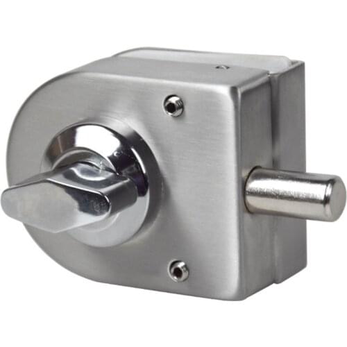 Stainless Steel Glass Door Lock Floor Latch Lock Bolt Ground Lock for Bathroom Toilet Shop Glass Doors