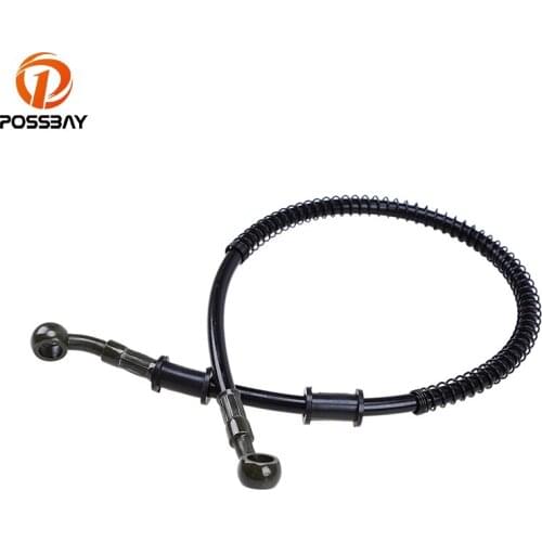POSSBAY 500mm-1900mm Universal Motorcycle Brake Pipe Hydraulic Reinforced Brake Clutch Oil Hose Line Pipe Fit ATV Dirt Pit Bike