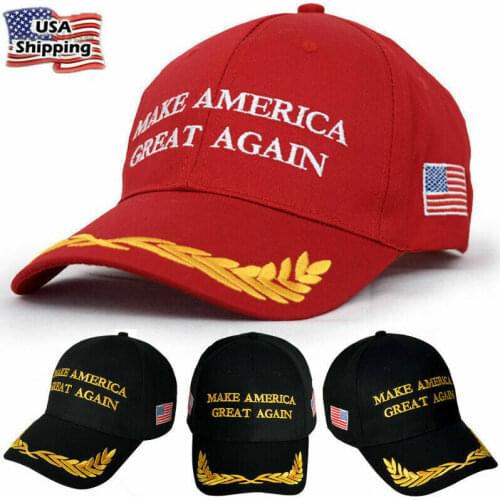 President Donald Trump Make America Great Again Hat Republican Adjustable Cap Unisex Casual Solid Red