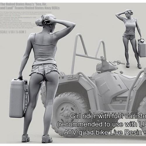 1pcs 1/35 American Terrain Vehicle Female Driver Resin Soldier-C A-19713 In Stock