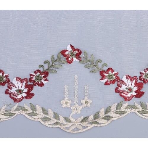 2Yard 19cm Embroidery Mesh Lace Home Textile Fabric For Sofa Accessories DIY Sewing Craft Women Clothing Bra Material Suppliers