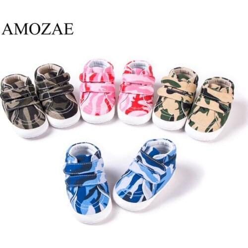 2020 Spring Baby Girl Boy Toddler Shoes Camouflage Color Infant Casual Shoes High Quality Soft Bottom Non-Slip Babies Shoes