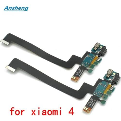 Ansheng High Quality Dock Connector USB Charging Port Flex Cable For Xiaomi 4 mi4 Cell Phone