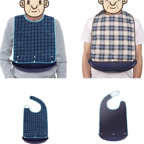 Large Waterproof Adult Mealtime Bibs Disability Clothes Bib Aged Patient care tools HOT SALES