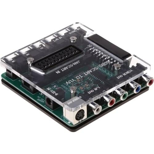 SCART RGBS to YUV YCBCR Video Converter for DC Dreamcast Drive SFC PS2 Console Retro Games