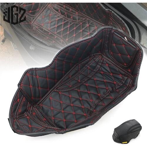 Motorcycle Nylon PU Storage Box Seat Bucket Rear Trunk Cargo Liner Protective Pad for YAMAHA NVX155 AEROX155 NMAX155 2013 - 2020