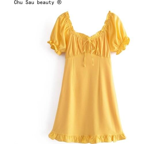 Chu Sau beauty Summer Short Sleeve Dresses