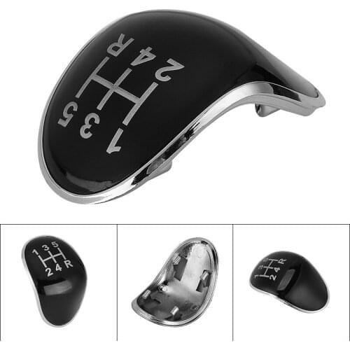 For Ford Fiesta Kuga 1pc Black Car Auto Replacement 5 Speed Gear Stick Knob Insert Cap Cover DIY Accessories Parts