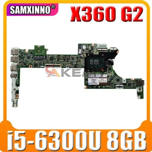For HP Spectre Pro X360 G2 Series Laptop Motherboard With SR2F0 i5-6300u CPU 8GB RAM DAY0DDMBAE0 MB 100% Tested Fast Ship