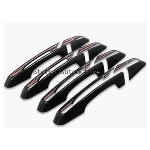 For Jaguar XE X760 Black Exterior Car Door Handle Cover Trim 2015-2016 8pcs
