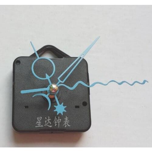 Fedex 100 pieces Sweep Movement With Black Long Screw thread Hand Clock Accessory metal Quartz Movement DIY Clock Kits