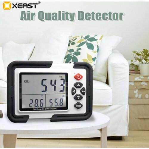 HT-2000 Digital CO2 Meter CO2 Monitor Detector Gas Analyzer 9999ppm CO2 Analyzers Temperature Relative Humidity Tester