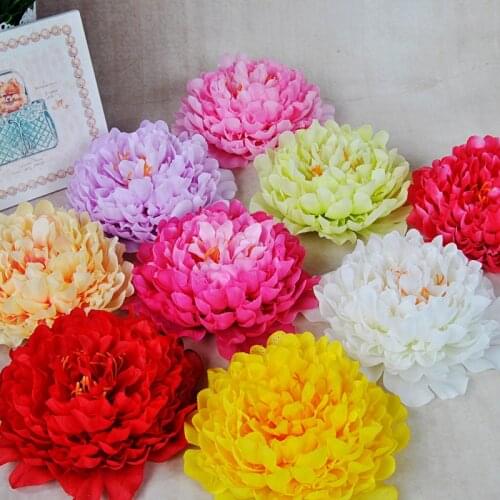 20pc/lot Artificial Peony Silk flowers Head Home Wedding Christmas Party Backdrop Decoration DIY Garlands Fake Flowers